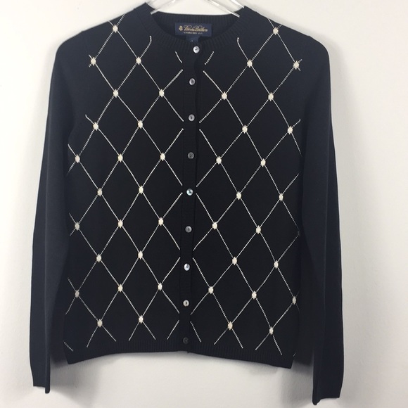 Brooks Brothers Sweaters - Brooks Brothers silk argyle cardigan sweater